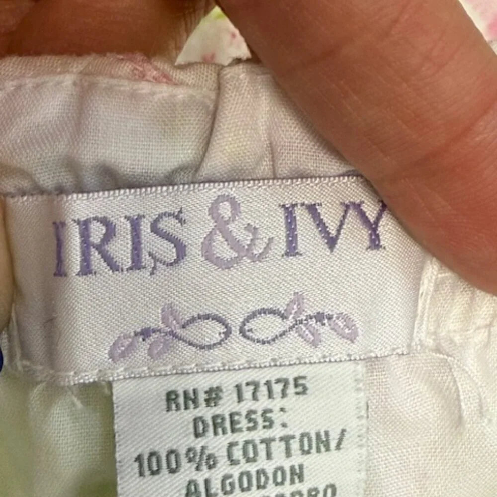 Iris & Ivy Patchwork Floral Sundress Little Girls Sz 4 Halter Top Easter Spring